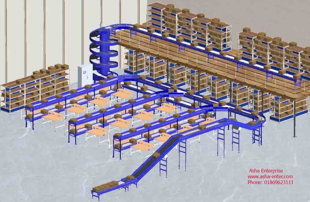 Warehouses conveyor belt in Bangladesh