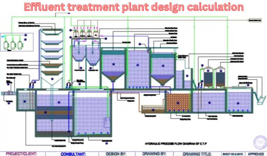Effluent treatment plant design calculation in Bangladesh