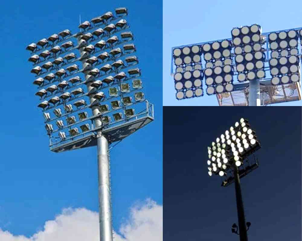 Stadium Flood Light 20m 25m 30m 35m 40m Waterproof Outdoor High Mast Lighting system price in Bangladesh